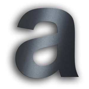 Hausnummer Metzler Arial, anthrazit aus Edelstahl