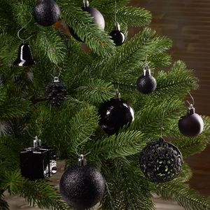 Produktbild für Weihnachtskugeln BRUBAKER 8000.08, schwarz