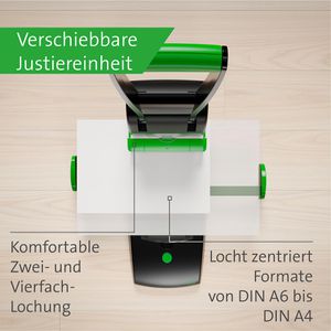Produktbild für Locher Novus B 2200, re+new, schwarz