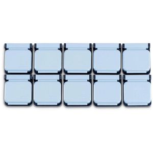 Produktbild für Planhalter-Magnetclips Maul Hebel 6240084, grau