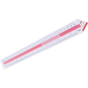 Produktbild für Dreikantmaßstab M+R 716350010 Kunststoff, 30cm