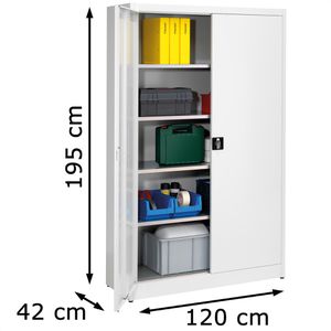 Produktbild für Werkzeugschrank Mauser MKST12/3/19, aus Metall, lichtgrau
