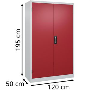 Produktbild für Werkzeugschrank CP-Möbel 8931-503, aus Metall, grau / rot