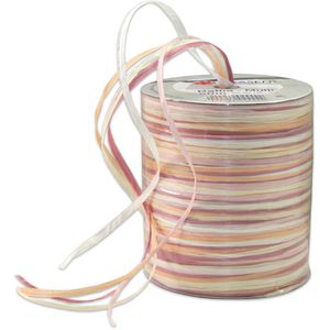 Geschenkband Präsent Raffia Multicolour, rosé