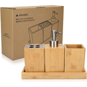 Produktbild für Badaccessoires-Set Navaris 50084.04, 4-teilig