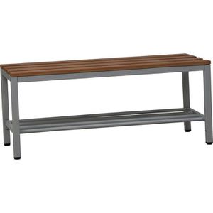 Produktbild für Umkleidebank G-Office SRB/SG, Sitzfläche Holz, 100 cm
