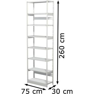 Produktbild für Aktenregal Kerkmann Progress 500, 50950211, aus Metall