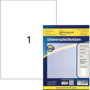 Produktbild für Universaletiketten Böttcher-AG Premium, selbstklebend, weiß
