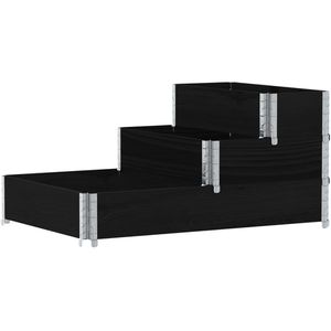 Produktbild für Palettenaufsatz vidaXL 4010310, schwarz, Holz