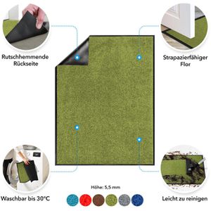Produktbild für Schmutzfangmatte Floordirekt Monochrom