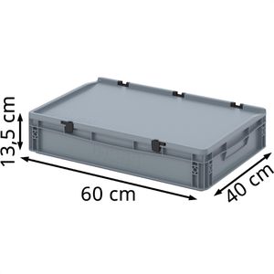 Produktbild für Eurobox AUER ED 64/12 HG, grau, 24 Liter