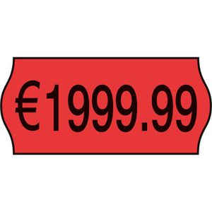 Preisetiketten Böttcher-AG rot, 26 x 12 mm