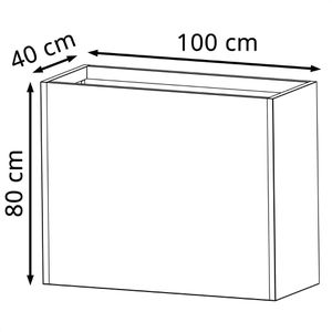 Produktbild für Pflanzkasten Herstera Cube Divider L anthrazit