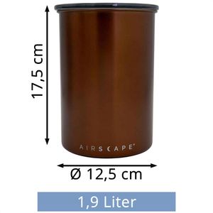 Produktbild für Kaffeedose Airscape AS2707, aus Edelstahl, mit Frische-System