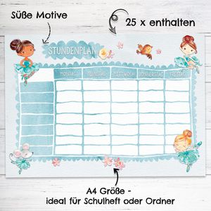 Produktbild für Stundenplan Papierdrachen 230-001-018, Ballerina
