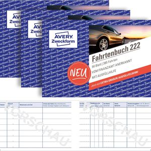 Fahrtenbuch Zweckform 222-3P, A6 quer