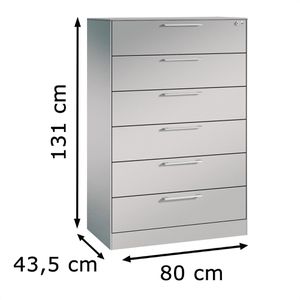 Produktbild für Karteischrank CP-Möbel Asisto C3000, für DIN A5