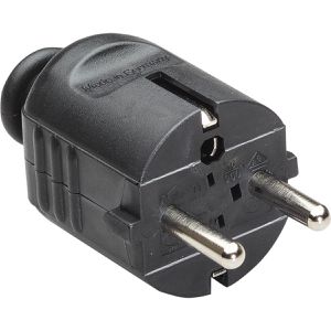 Produktbild für Schutzkontaktstecker Bachmann 910.170, 16 A / 230 V, schwarz
