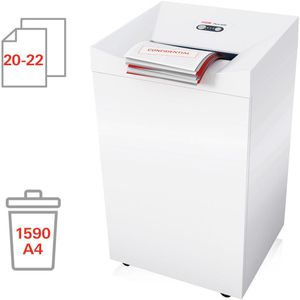 Produktbild für Aktenvernichter HSM Pure 630, 2363111, weiß, mit Rollen
