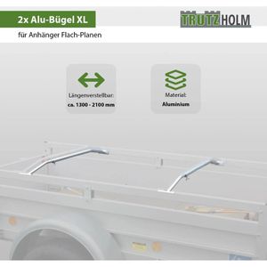 Produktbild für Flachplanenbügel Trutzholm aus Aluminium