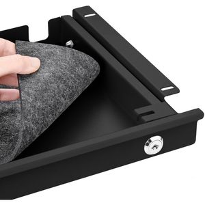 Produktbild für Unterbau-Schublade SO-TECH CAVO, schwarz, aus Metall