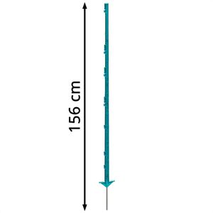 Produktbild für Weidezaunpfähle AKO 4434937, aus Kunststoff, petrol, 156 cm