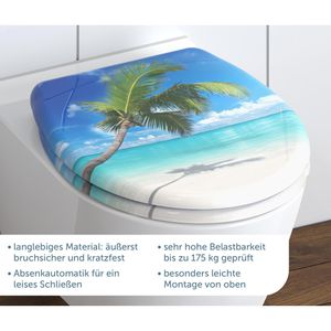Produktbild für WC-Sitz Schütte Carribean 82363, oval, aus Duroplast