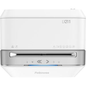 Produktbild für Aktenvernichter Fellowes 5050301 LX211, weiß, 4 Rollen