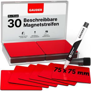 Magnetschilder Gauder ME-75x75, rot