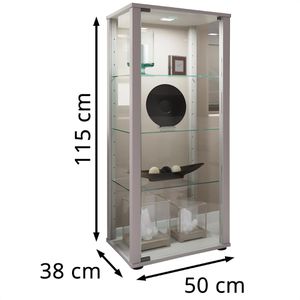 Produktbild für Glasvitrine VCM Kavisa M, stehend