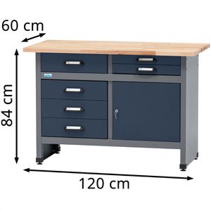 Produktbild für Werkbank Küpper blau