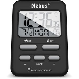 Wecker Mebus 25799, schwarz, digital