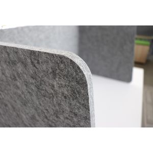 Produktbild für Tischtrennwand Hammerbacher ARE6012, grau