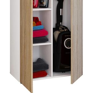 Produktbild für Mehrzweckschrank VCM Vandol 912186, weiß / sonoma eiche