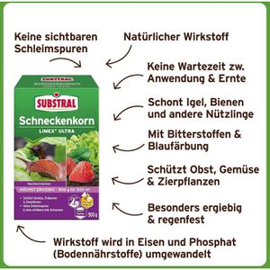 Produktbild für Schneckenkorn Substral Limex Ultra, besonders regenfest