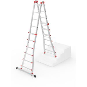 Produktbild für Teleskopleiter Hailo M80, 7524-157, Länge 5,66m