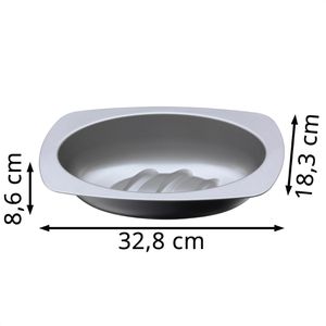 Produktbild für Backform Kaiser Inspiration, Brotbackform oval, aus Stahl