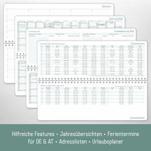 Produktbild für Tischkalender Häfft 9952-6, Blattgold, Jahr 2026