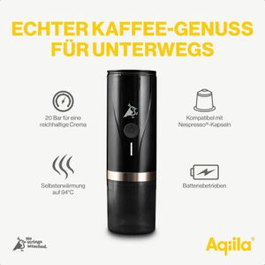 Produktbild für Espressomaschine Aqiila Coffeebird, AQPM1BK437