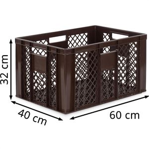 Produktbild für Eurobox Alpha-Paletten braun, 61 Liter, lebensmittelecht