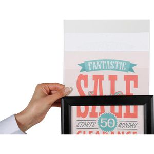 Produktbild für Infoständer Update-Displays aus Aluminium, schwarz, A4
