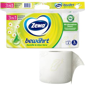 Toilettenpapier Zewa bewährt Kamille & Aloe Vera