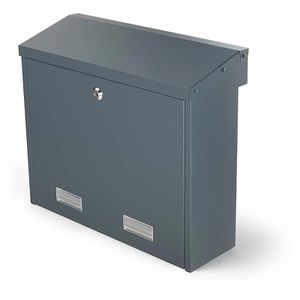 Produktbild für Briefkasten SafePost ScanPro 925 RAL 7016 anthrazit, aus Stahl
