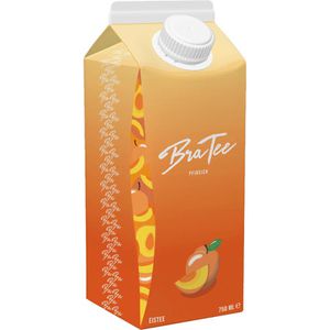 Produktbild für Eistee BraTee Capital Bra Pfirsich, im Tetrapack