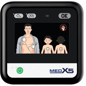 Defibrillator Primedic myPAD mit LED-Leuchtelementen für Laien