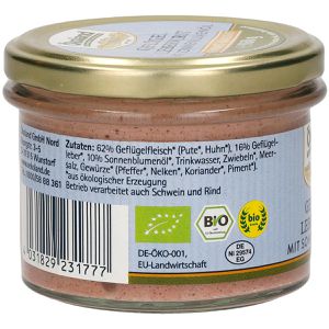 Produktbild für Wurstkonserve Ökoland Geflügel Leberwurst, BIO
