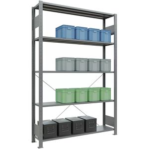 Produktbild für Schwerlastregal Schulte 12730-130, 5 Metallböden