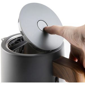 Produktbild für Wasserkocher Domo Wood You DO9268WK, grau