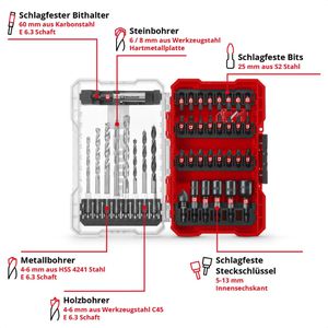 Produktbild für Bohrer-Bit-Set Einhell M-Case, 108759