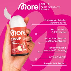 Produktbild für Sirup More Zerup Apple-Cranberry, zuckerfrei